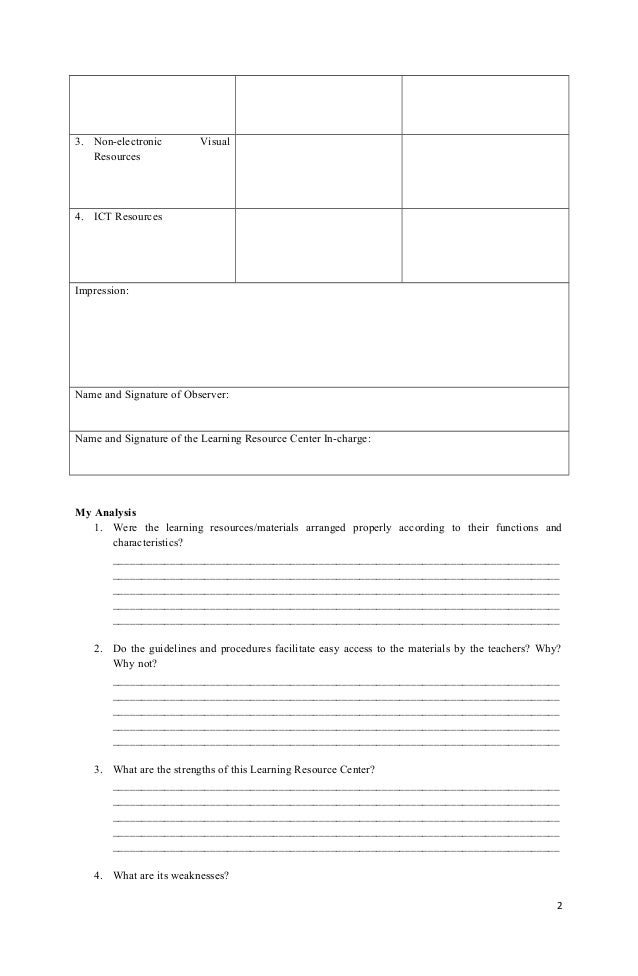 what are the strength of learning resource center what are the strength of learning resource center